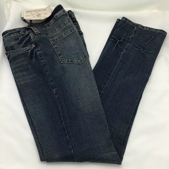 True Religion Johnny Jeans Dark Dusty NWT Sz 32 - Picture 3 of 13